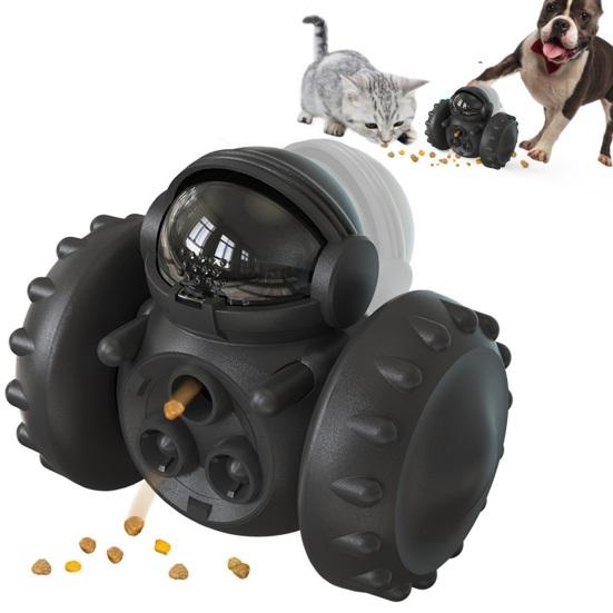 Interactive Pet Toy Treat Dispenser Toy Large Capacity Astronaut Shape Self-Balancing Food Dispenser Cat Dog Enrichment Toy