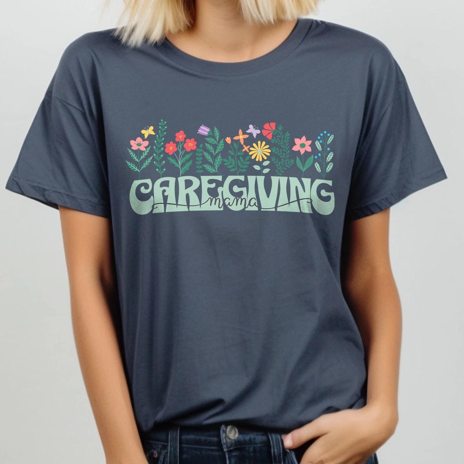 Comfort Colors Caregiving Mama T-Shirt, Medical Mama Tee, Special Needs Mom S