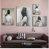 Picture Art Posters And Prints For Living Room Decor Lovely Bird Lady Home Decor Nordic Canvas Painting Wall Art Animal Figure