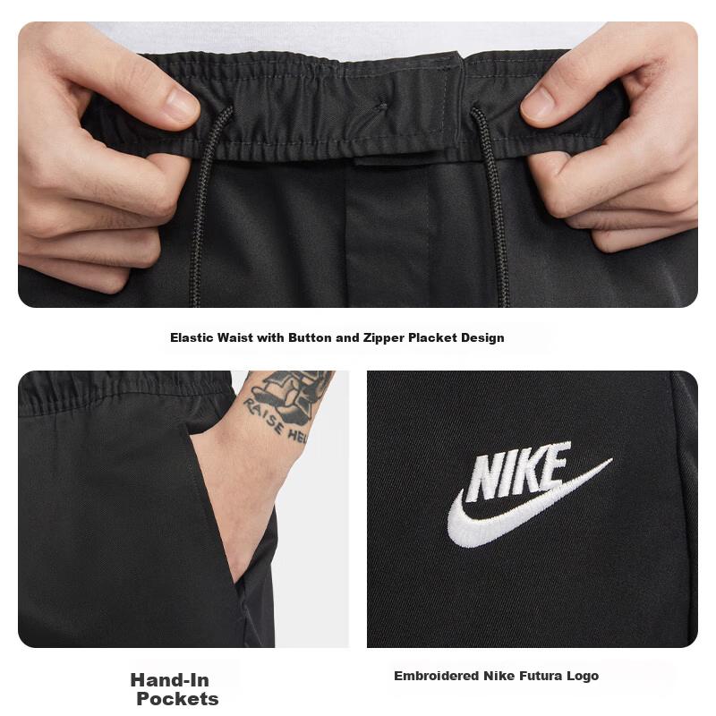 NIKE Men's Woven Pants Sports Casual Comfortable Simple Straight Pants