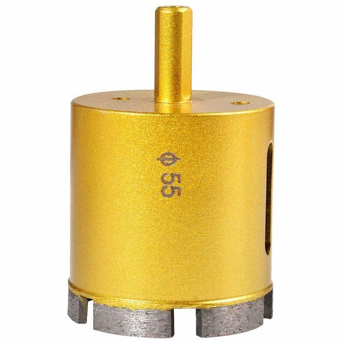 Scie-cloche diamant 55 mm - foret creux pour carrelage, marbre, verre, granit