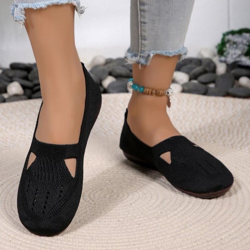 

Fashion Fashionable and Breathable Summer Mesh Lightweight Mother Shoes Slip on Flat Casual Non Slip Sports Vulcanized Shoes for Women 36 чёрный
