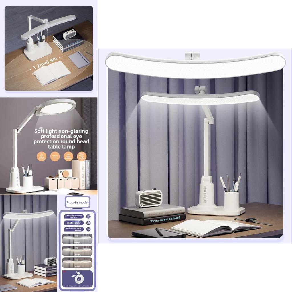 Led Folding Desk Lamp For Students With Touch Control And Night Light For Dorm Room Study