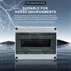 IP65 Waterproof Distribution Box HT-5/8/12/15/18/24 Way ABS Plastic Material Transparent Visual Window Wall-mounted Outdoor Use