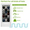 1PC Hat Organiser with Clear Deep Pockets to Display Your Baseball Caps, Baseball Cap Rack with 3 Hooks, 24 or 27 Deep Pockets