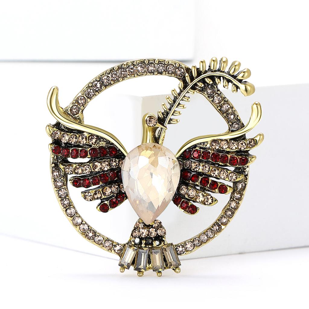 Strass Ukrainische Friedenstaube Broschen für Frauen Unisex Tier Vogel Anstecknadeln Event Lustig Luxus Geschenke Neues Jahr Freunde Dekoration