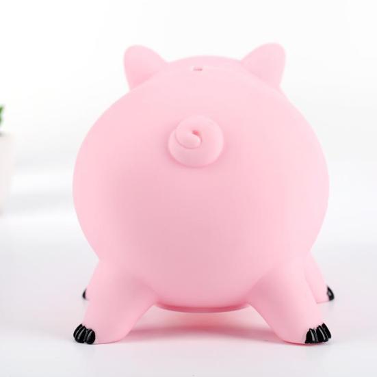 Pink Pig Piggy Bank for Boys Girls, Unbreakable Coin Cash Container, Animal Shape Money Saving Box, Gift for Christmas, Birthday