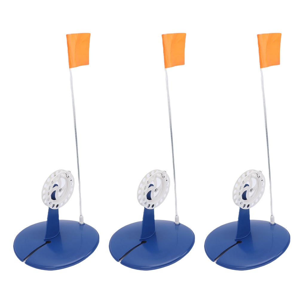 3 ks Vlaječky na ledový rybolov Přenosný indikátor záběru proti chladu pro zimní rybolovný náčiní a příslušenství