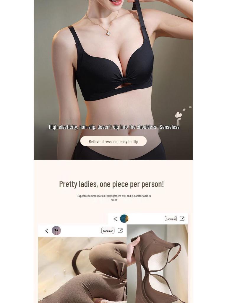 Versatile Breathable Push-Up Bra for Women - Enhances Smaller Busts, Lift-Up, Anti-Sagging, Side Support, No Underwire.