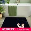 Pokemon Gengar Creepy Grin Dark Style Print Doormat Anti-slip Absorbent Floor Mat for Home Entrance Bedroom Living Room Decor