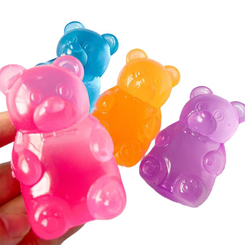 Stress Relief Squeeze Toy Bear Maltose Slow Rebound Creative Fidget Toy Memory Foam Kids Adults Decompression Small