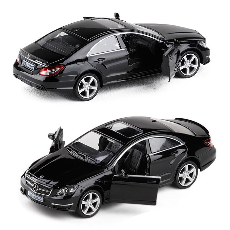 1/36 skala Benz CLS63 obudowa ze stopu Model zabawka napędzana typu naciągnij i puść samochód prezent urodzinowy kolekcjonerski Model obsady samochodzik