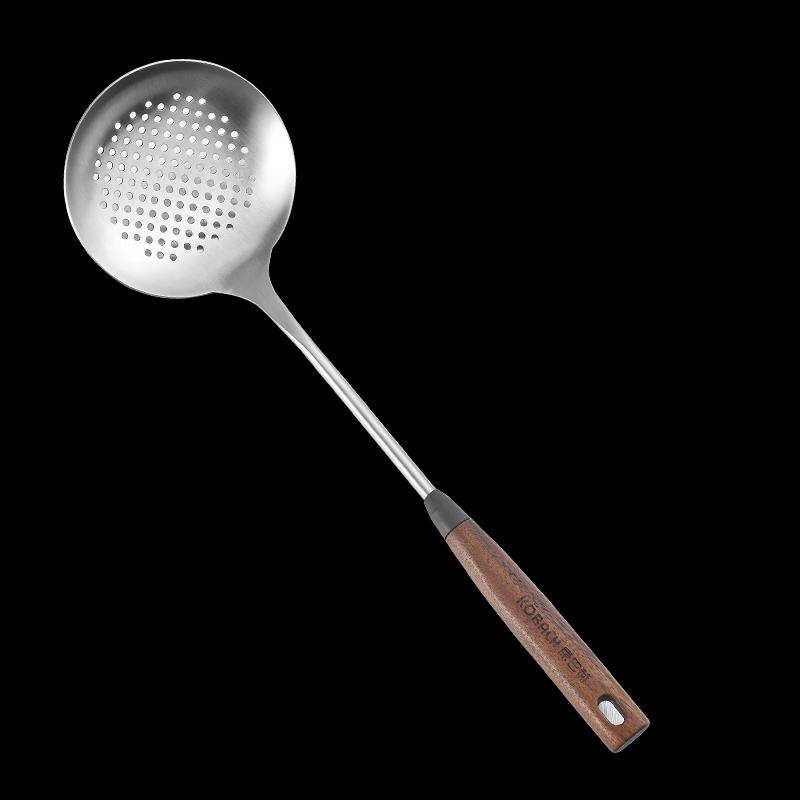 Kangbahe Walnut Handle 304 Stainless Steel 5-Piece Kitchen Utensil Set