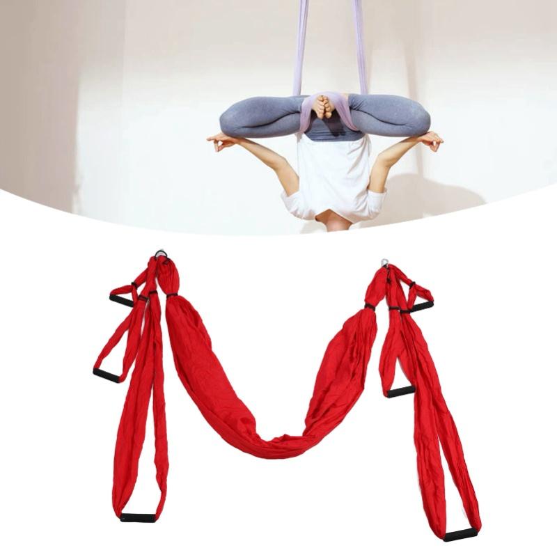 Aerial Yoga Swing Set Polyester Cotton Adjustable Improve Flexibility Yoga Hammock For Physical Exercise