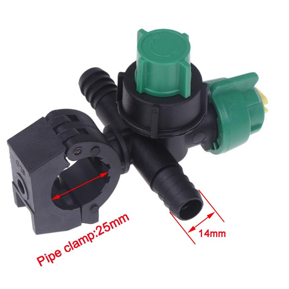 Adjustable Spraying Nozzle External Thread Garden Irrigation Nozzle  Garden Plant Irrigation Pipe clamp 25mm #A