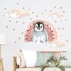 Cartoon Cute Star Rainbow Cloud Penguin Wall Stickers Decoration for Bedroom Wall Decals Kids Room Nursery Home Living Room