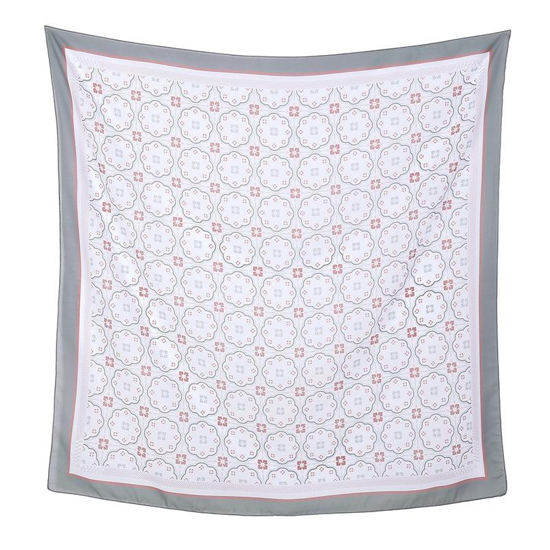 Autumn and winter hot-selling new floral printing large-size square scarf women's popular Malay women's headscarf
