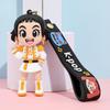 New KPOP Demon Team Keychain, Tiger Character PVC Figure Keychain, Cute Harajuku Style Key Ring for Kids & Fans Halloween