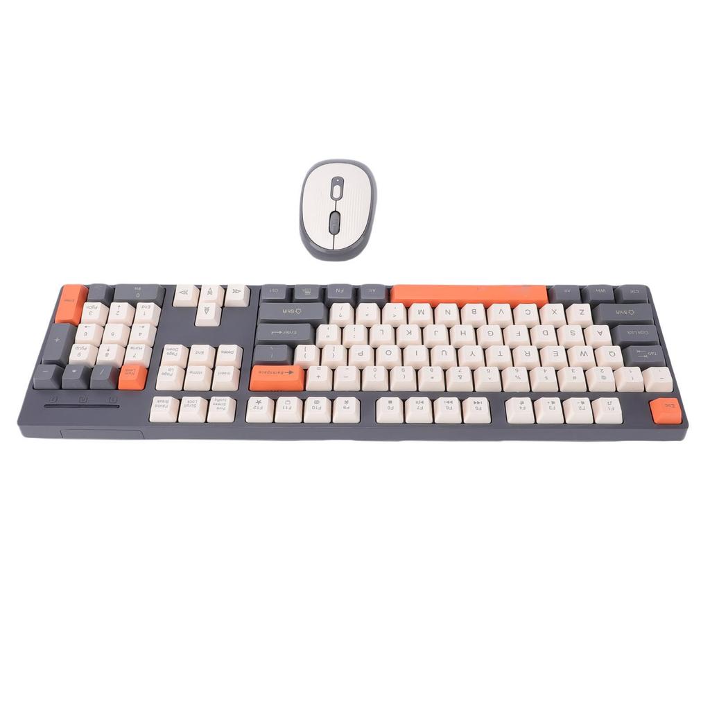 Wireless Keyboard and Mouse Combo 2.4G Wireless Plug and Play Ergonomic Keyboard and Mouse Set for Computer