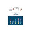Lightec Chaka Chaka 3 Lighter, Clear, Disposable Ignition Sticks, 5-Color Set