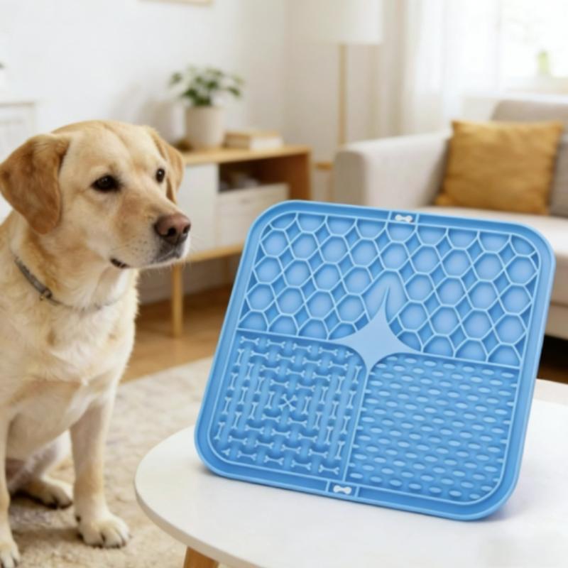 Pet Lick Silicone Mat Slow Feeder Dog Food Plate Bath Distraction Sucker Training Feeder Supplies for Dogs
