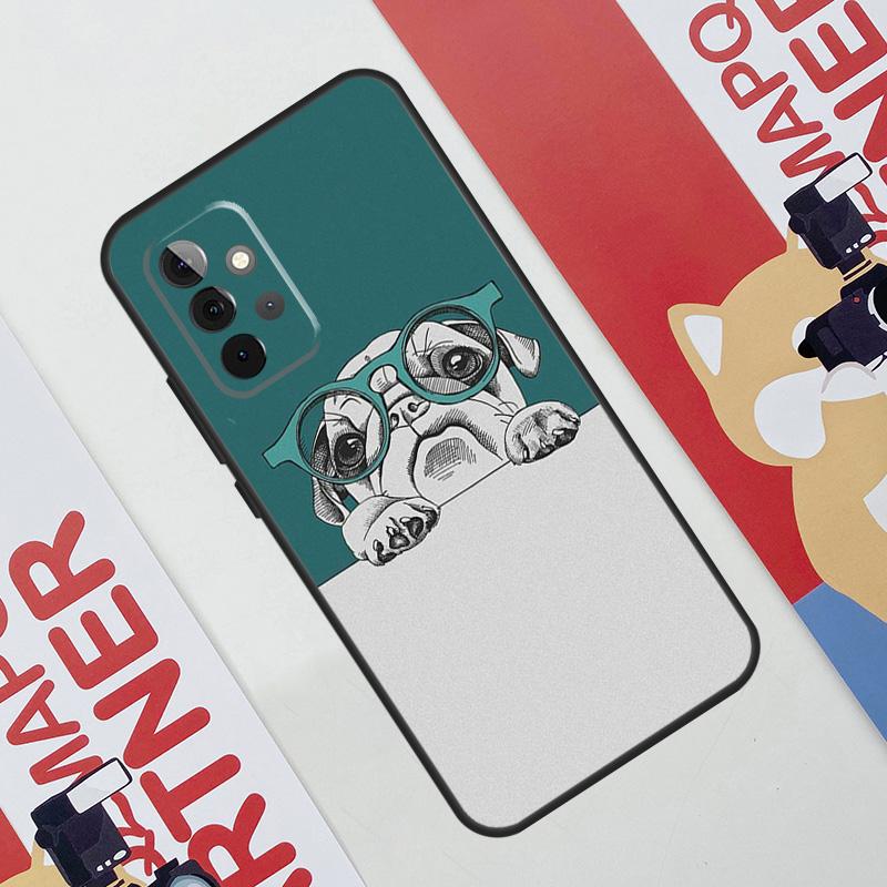 Cute Pug Dog Case For Samsung Galaxy A06 A16 A36 A56 A55 A35 A33 A53 A13 A23 A17 A54 A34 A14 A52 A32 A15