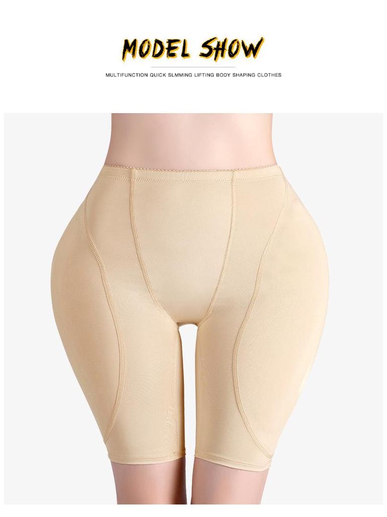 Nahtlose Damen-Hosen mit Bauchkontrolle und Hüftbetonung, mit Po-Polstern zur Körperformung & Anhebung, Große Größen