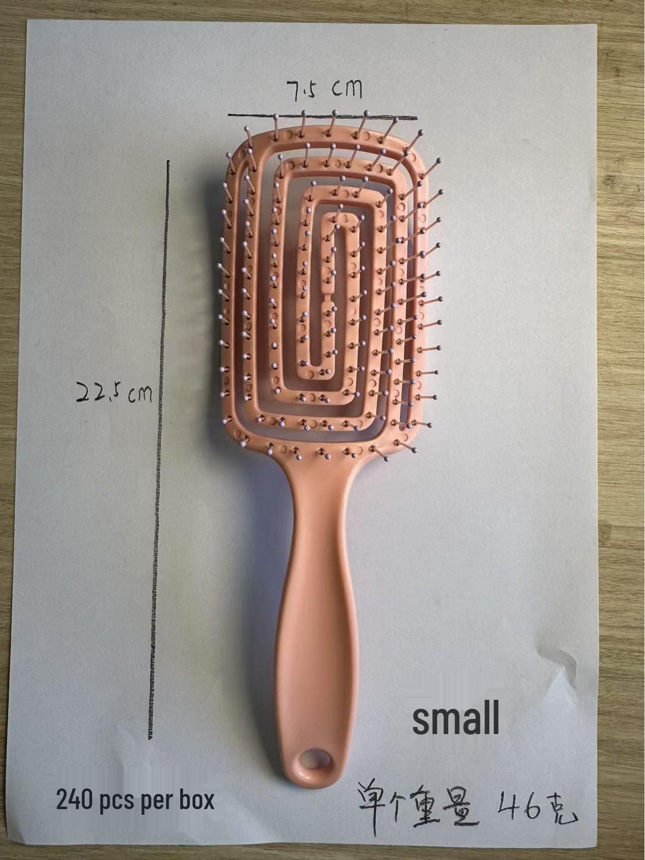 

Internet Celebrity Curved Fluffy Curling Comb: Women s Large Cushion Hair Comb with Scraper