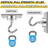 10PCS E20 Metal Strong Magnetic Hooks Wall-mounted Heavy Duty Magnet Hook Key Coat Hanging Hanger Home Kitchen Bathroom Storage