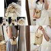 Stylish Women's Woven Crossbody Bag 2023 Trendy Mini Purse For Daily Use In White Black Khaki Brown