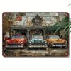 Vintage Metal Car Sign Decor Gift For Auto Lovers Garage Wall Art