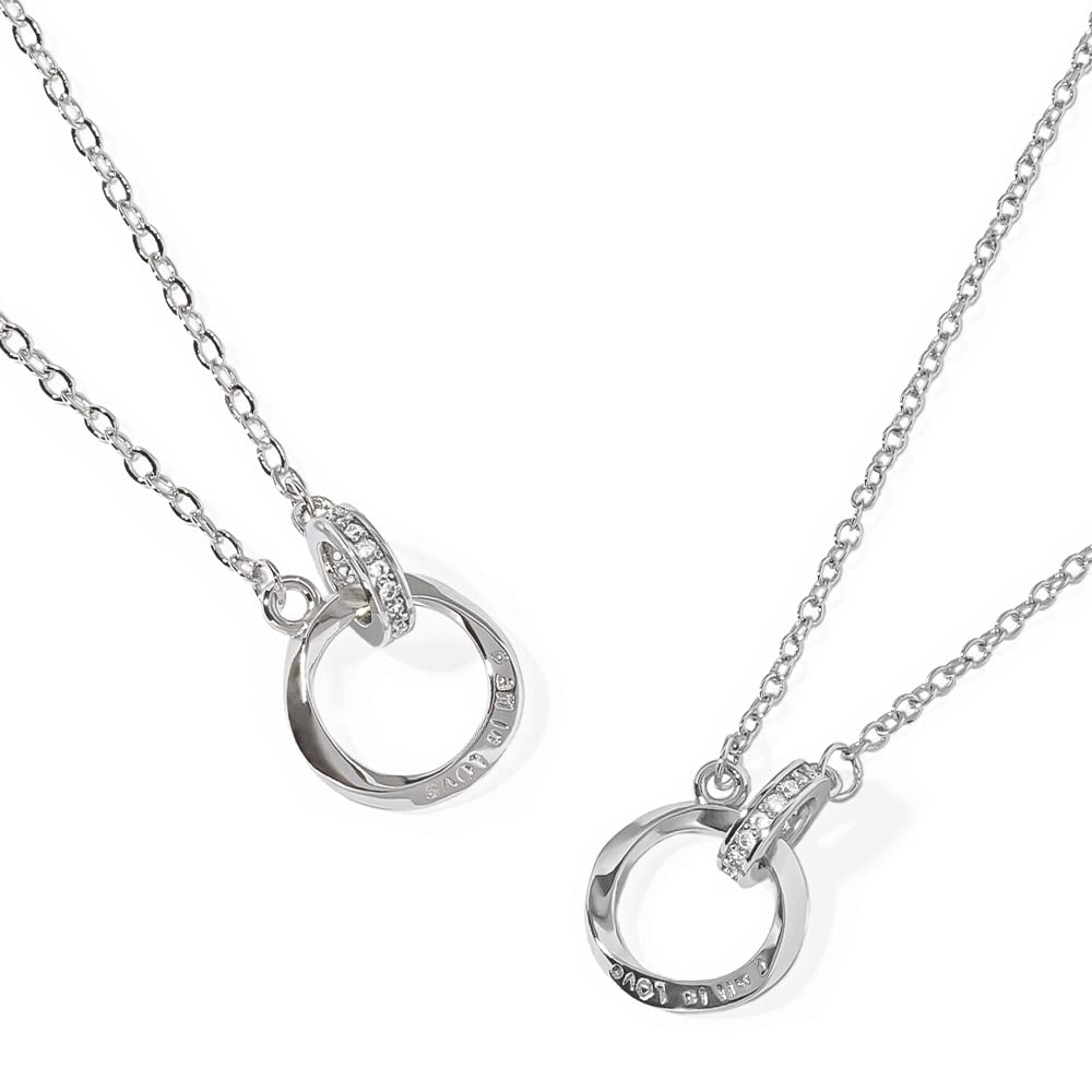 

Парное ожерелье Пара Подарков Ювелирное ожерелье из нержавеющей стали Набор из 2 [поздравления] Мужское Женское BR-J066 (MSW&LSW)