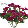 Artificial Flower Plastic Beautiful Bright Colored Aesthetic Simulation Chrysanthemum