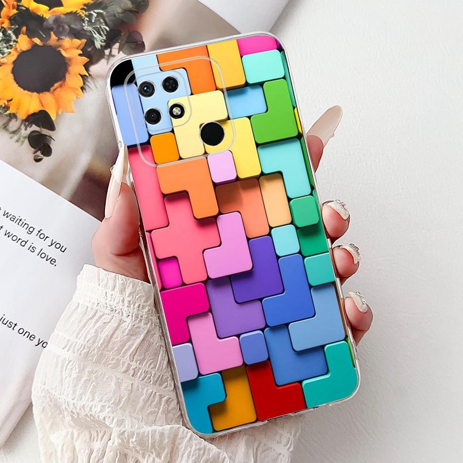 For Xiaomi Redmi 10C Case New Luxury Painted Cover Soft Silicone Slim Phone Case For Xiaomi Redmi 10C Redmi10C Back Cover Fundas