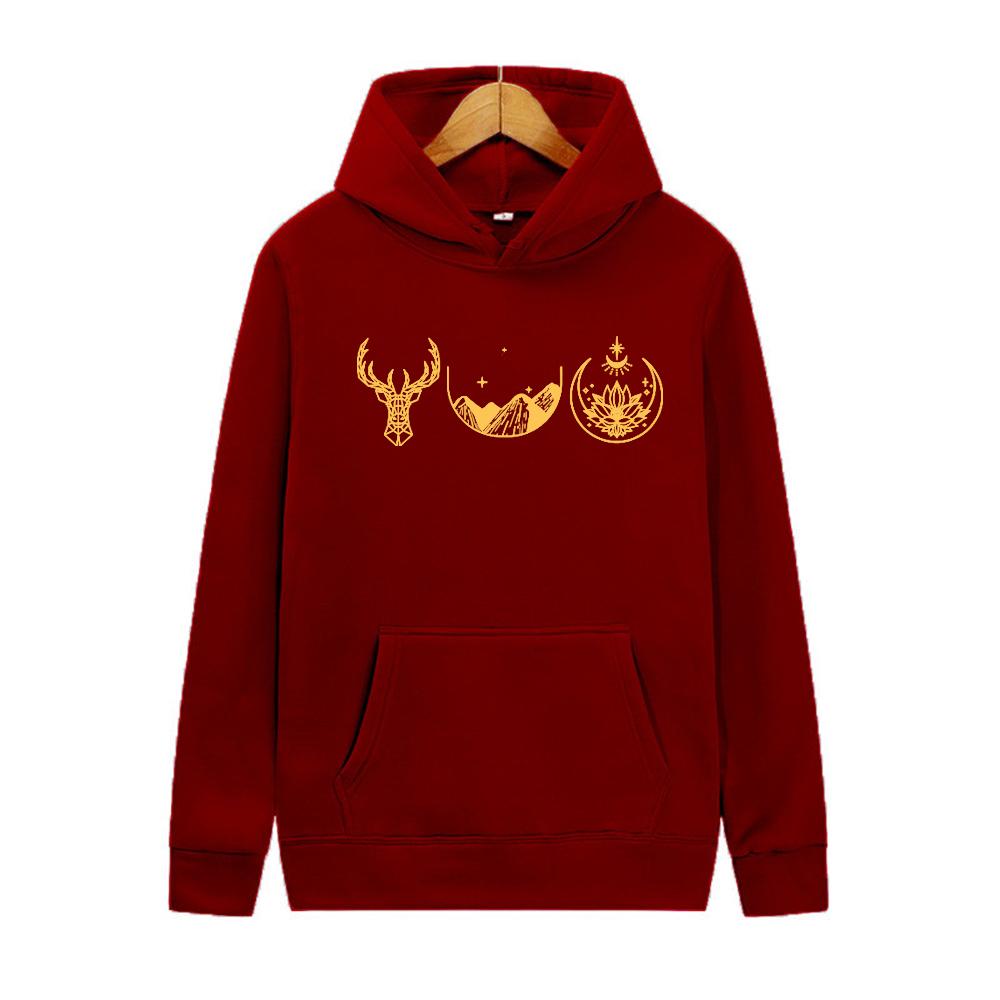 2025 Actor Velaris Hoodie Night Court Acotar Pulllover Throne of Glass SJM Sweatshirt City of Starlight Sarah J Mass y2k Hoodies