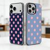 Classic Polka Dot Pattern Phone Case For iPhone 17,16,15,14,13,12,11 Plus,Pro Max,XS,Colorful Silver Phone Case Funda Cover