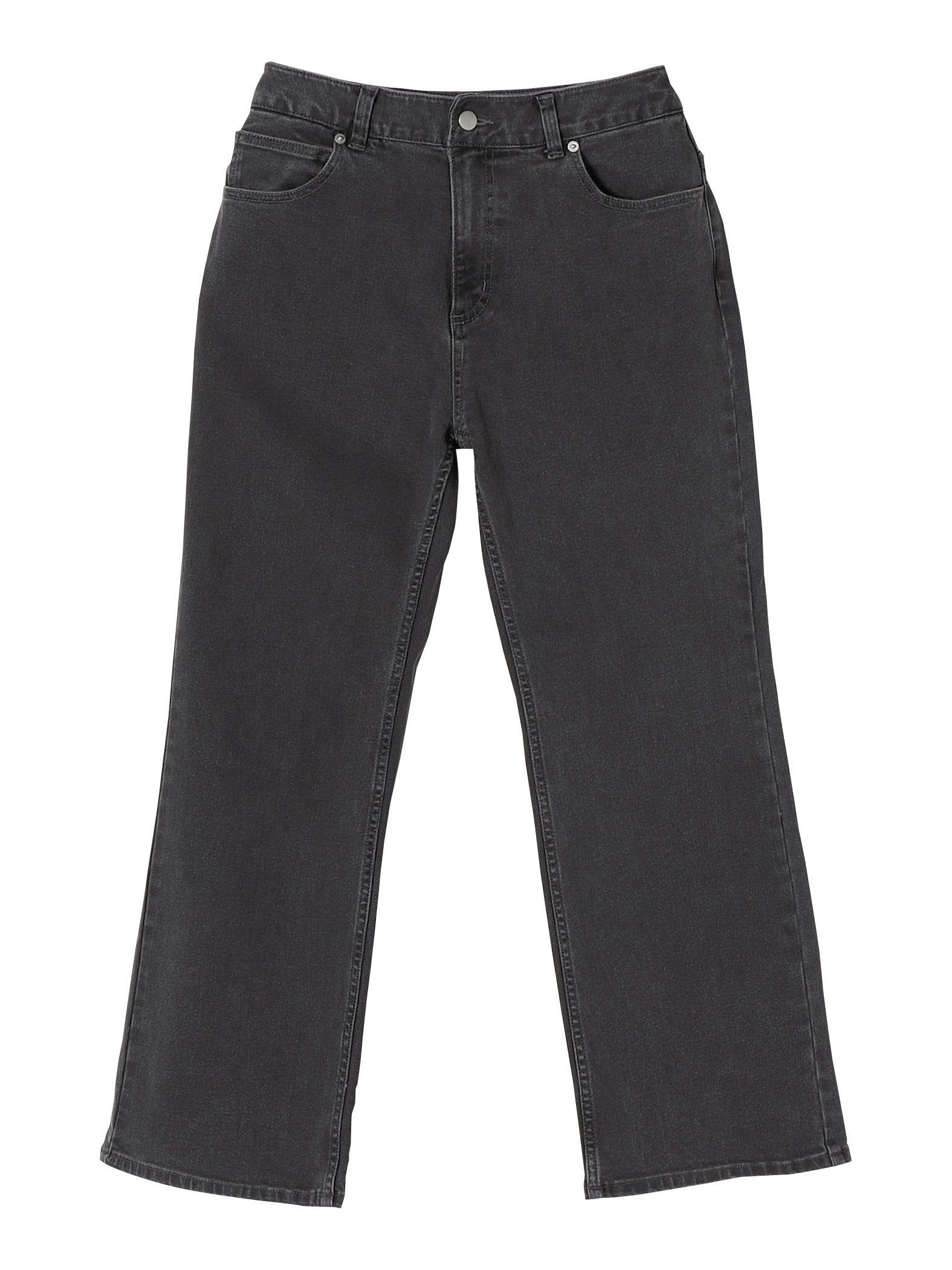 

Ships Colors Women s Denim Semi-Flared Pants, Gray, Size S, 223130026