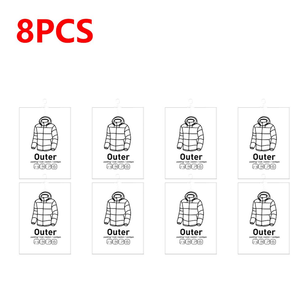 1-10PCS Hang Transparent Vacuum Bag Storage For Clothes Down Jacket Overcoat Compression Home Organizer Wardrobe