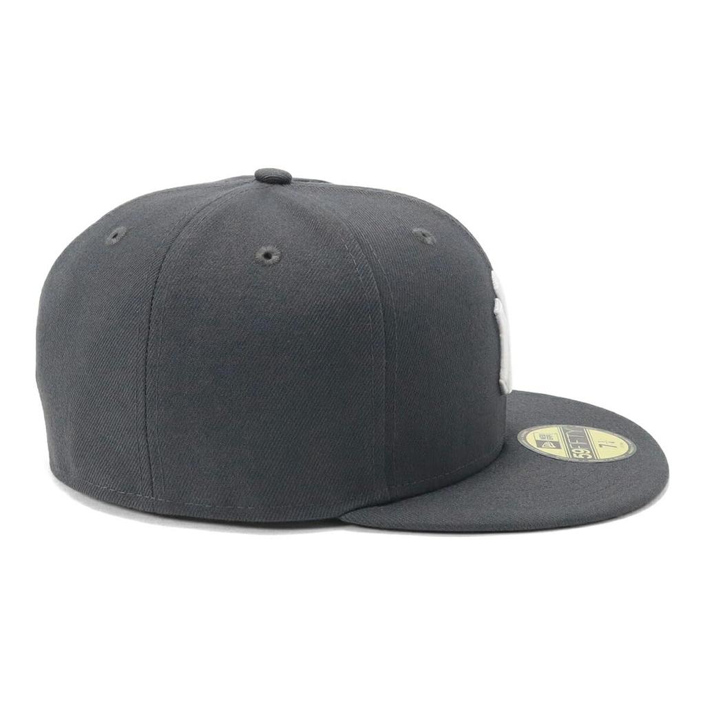 New Era 59FIFTY Cap MLB New York Yankees NY Dark Exclusive to and Flat Stylish Streetwear Travel Sun Gift (14561990 M01-MCTNY) Graphite/Gray, ONSPOTZ,