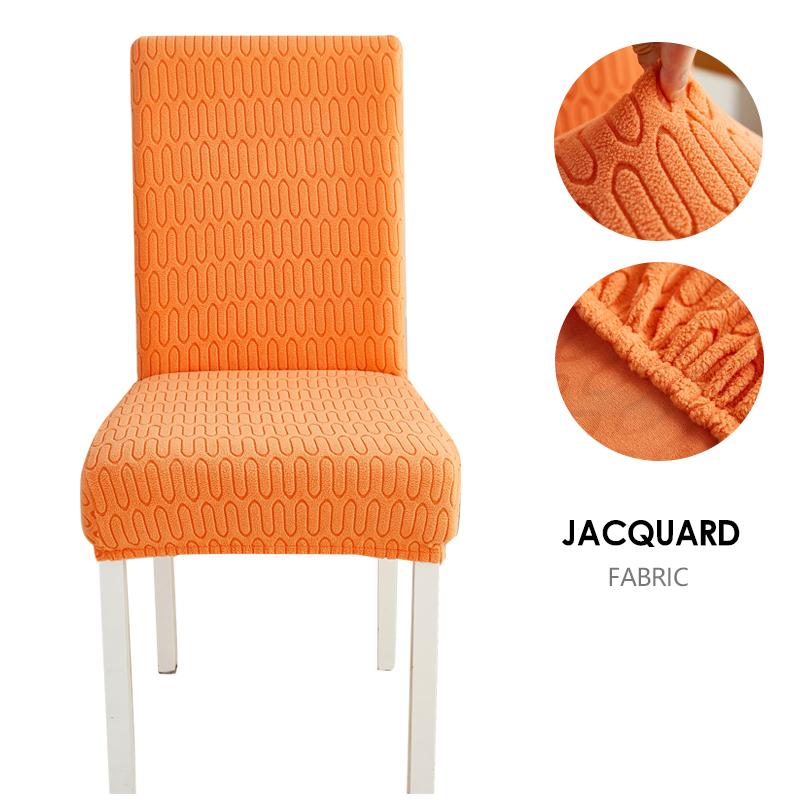 Dining Chair Cover Jacquard Parsons Chair Furniture Protector Stretch Chair Covers For Dining Room, Restaurant, Kitchen, Party