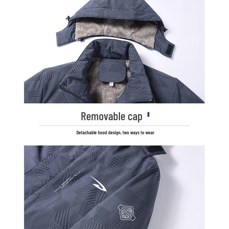 Men's Lamb Fleece Lined Winter Jacket