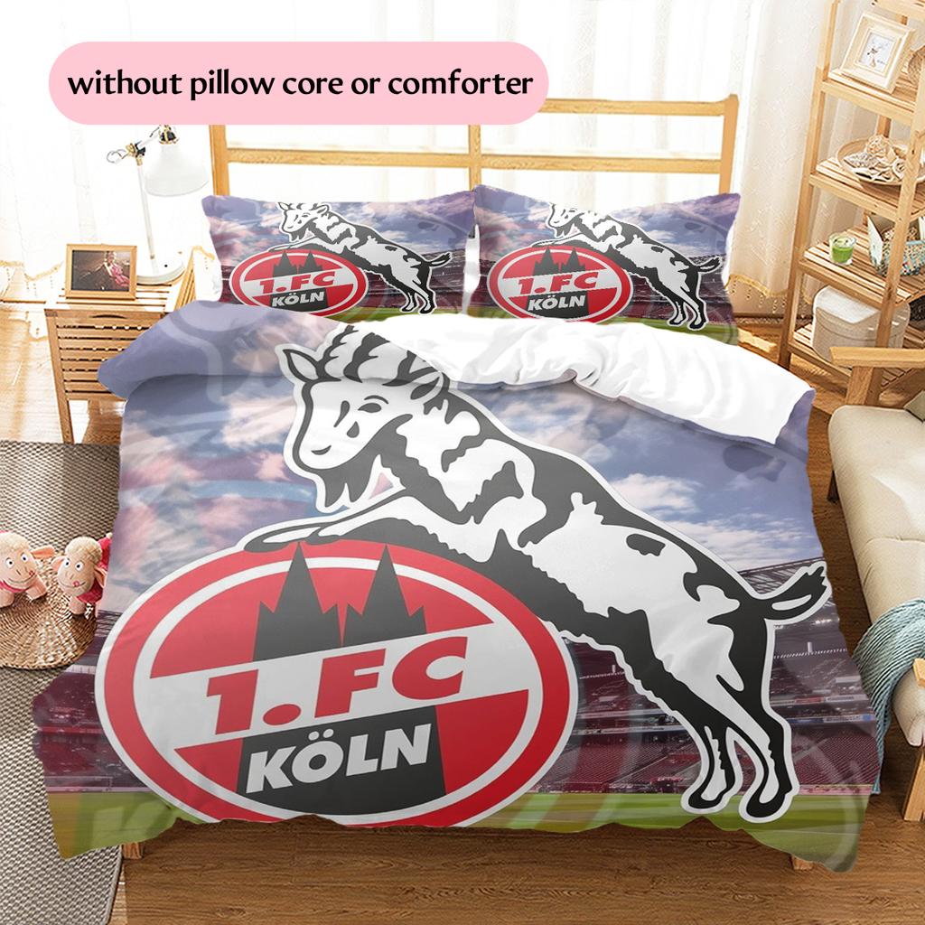 Köln Patroon Beddengoed Huisdecoratie Verjaardagscadeau (1 dekbedovertrek + 2 kussenslopen, zonder binnenkussen)