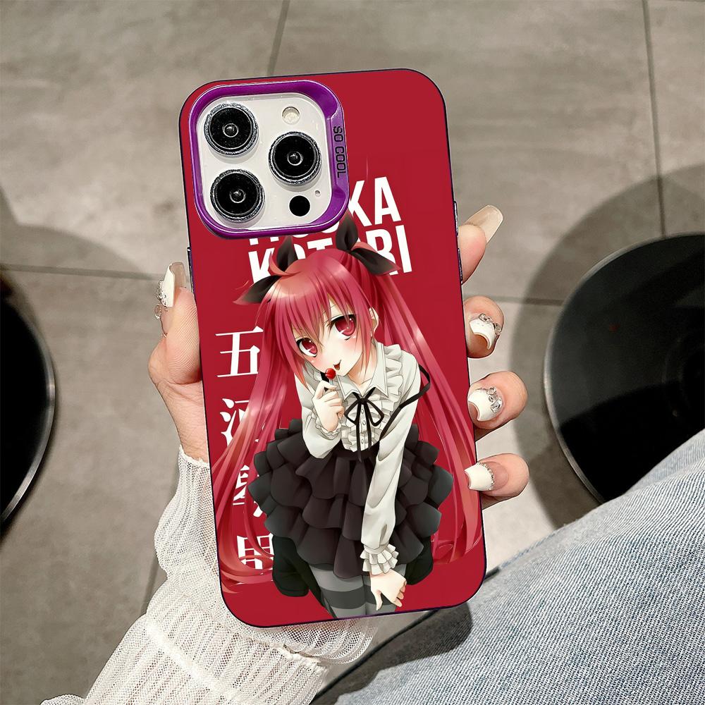 Date a Live Kotori Itsuka Purple Translucent Mobile Phone Case for iPhone 17 16 15 14 13 12 11 X XR XS Air Pro Max Plus Cover