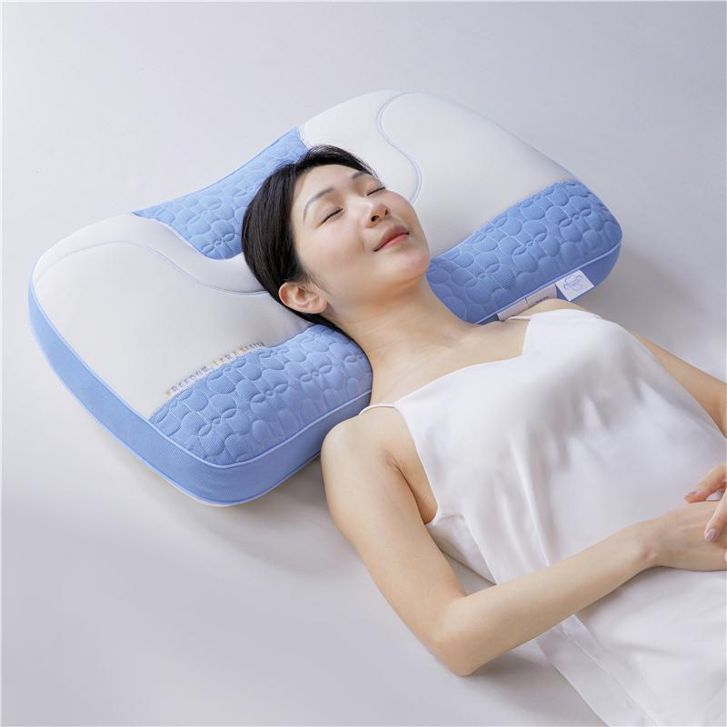 2024 New 4D Latex Neck Support Ergonomic Pillow 48x74cm 1pc Help Sleep Protect The Head and Neck Soft and Breathable