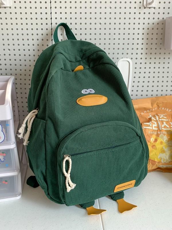 Korean Style Cartoon Duck Backpack for Girls - Trendy Schoolbag for Female Students