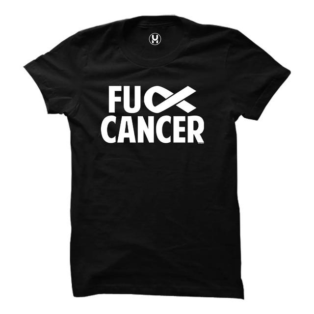 Camiseta Fuck Cancer Awareness Ribbon S