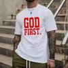 Men's Casual & Versatile Slogan Printed Short Sleeve T-Shirt
