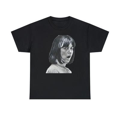 T-shirt Unisex Pesante in Cotone con Stampa Grafica di Chantal Goya Arte Nouvelle Vague Francese