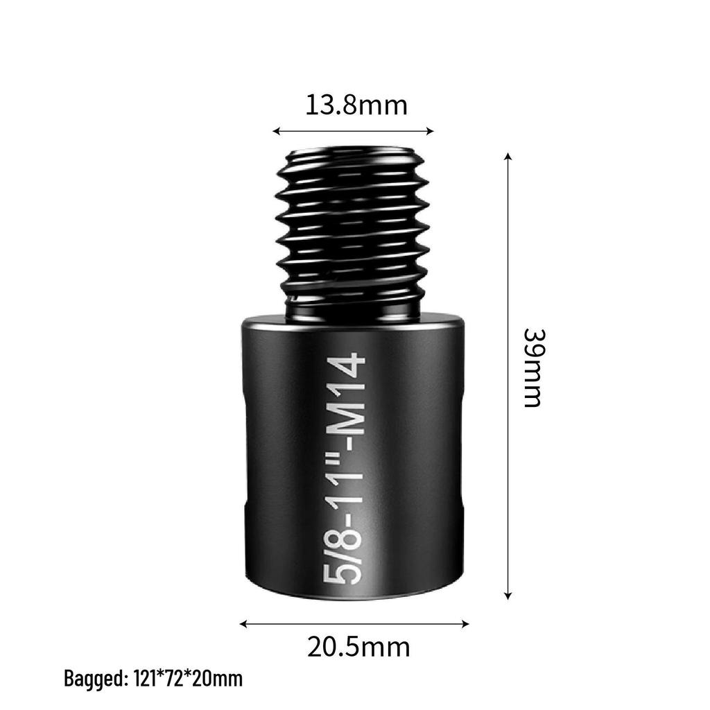 Angle Grinder Hole Saw Adapter: M10 To M14 To 5/8-11 US Thread Converter