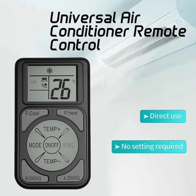 Universal A/C Remote Control With Fluorescent Buttons Air Conditioner Remote Control Compatible with All Major Air Conditioner